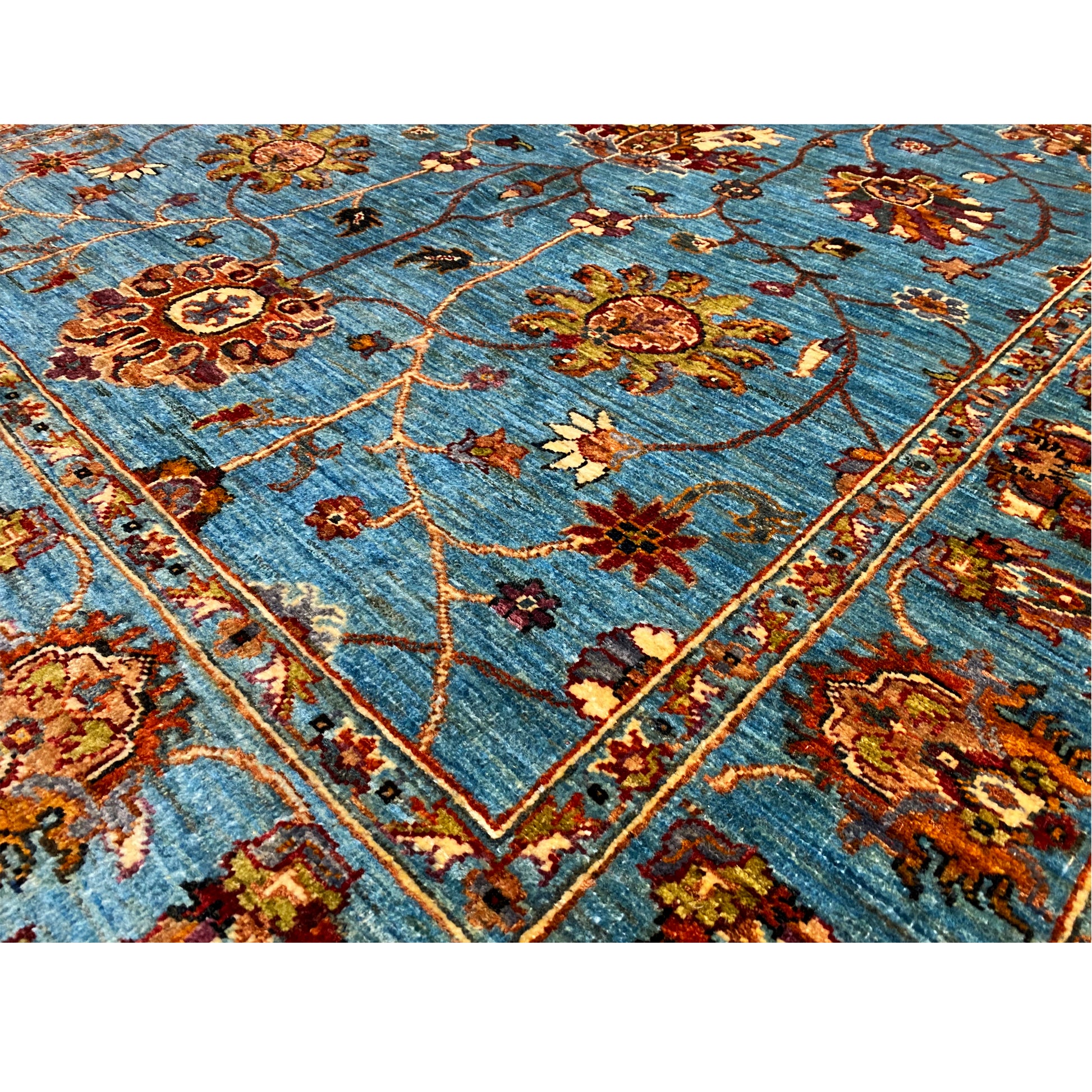 Blauer Khorjin Teppich 204x154 cm - German Carpet Shop