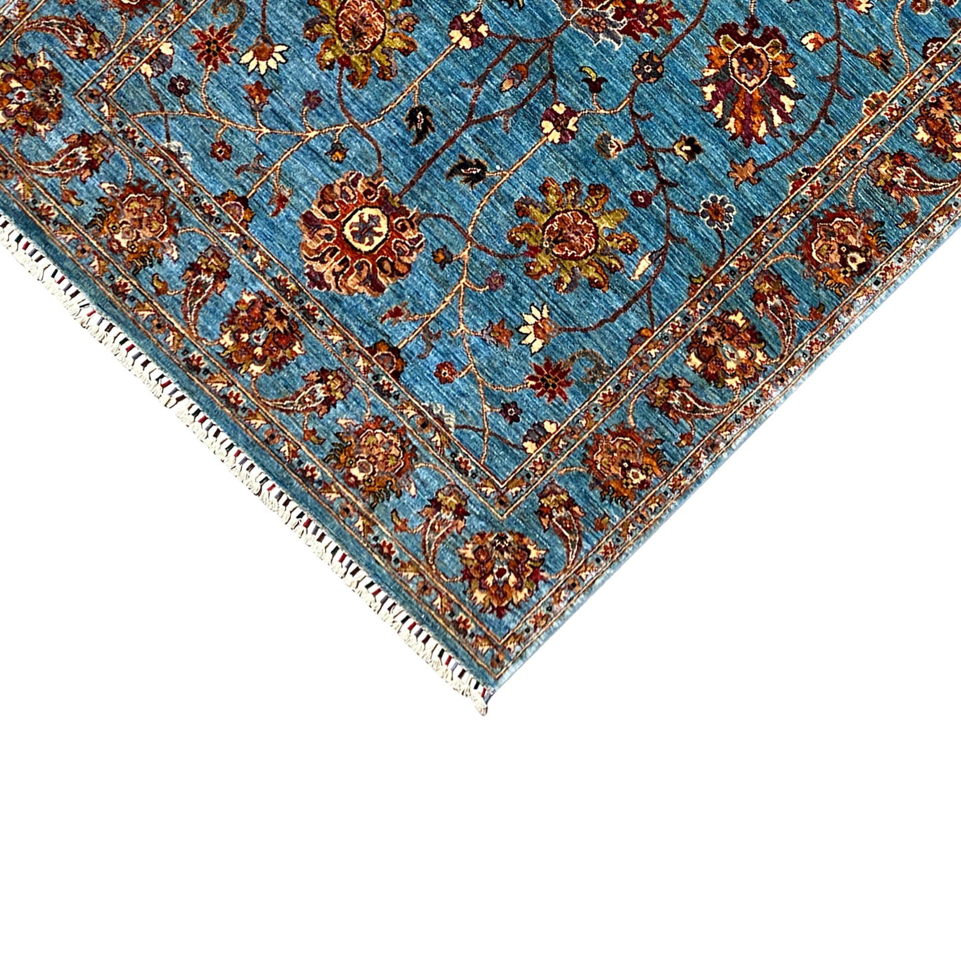 Blauer Khorjin Teppich 204x154 cm - German Carpet Shop