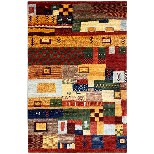 Handgeknüpfter Gabbeh Teppich 297x206 cm - German Carpet Shop