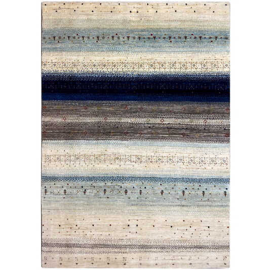 Gabbeh Exklusiver Teppich, Blau 295x202 cm - German Carpet Shop