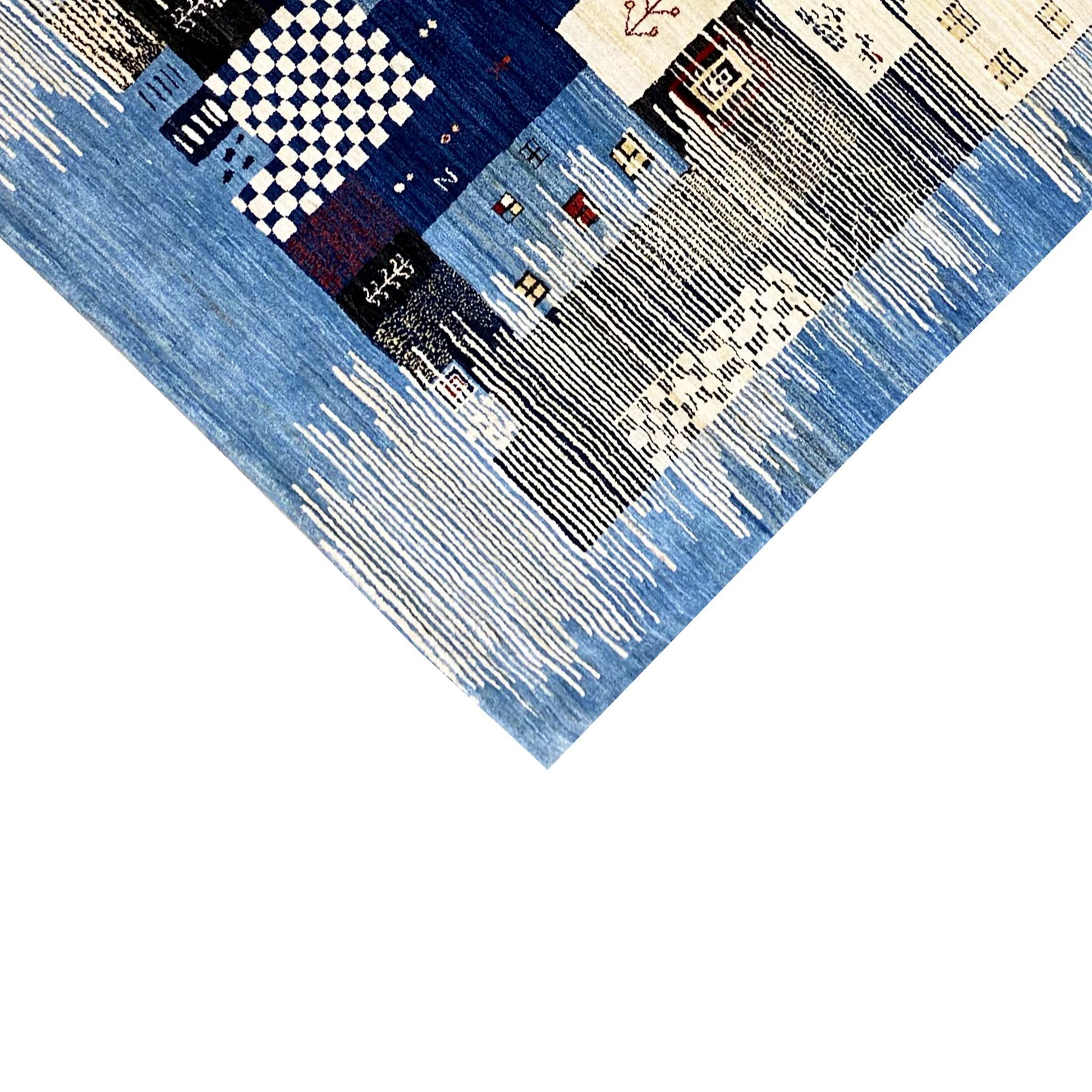 Abstrakter Gabbeh Teppich, 241x169 cm - German Carpet Shop