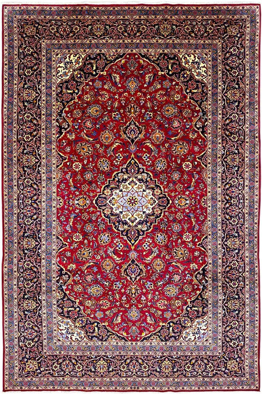 Keshan - Rot (361x248 cm) - German Carpet Shop
