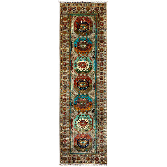 Handgeknüpfter Khorjin Läufer 298x82 cm - German Carpet Shop