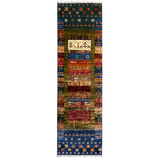 Handgeknüpfter Khorjin Teppich Läufer 295x83 cm - German Carpet Shop