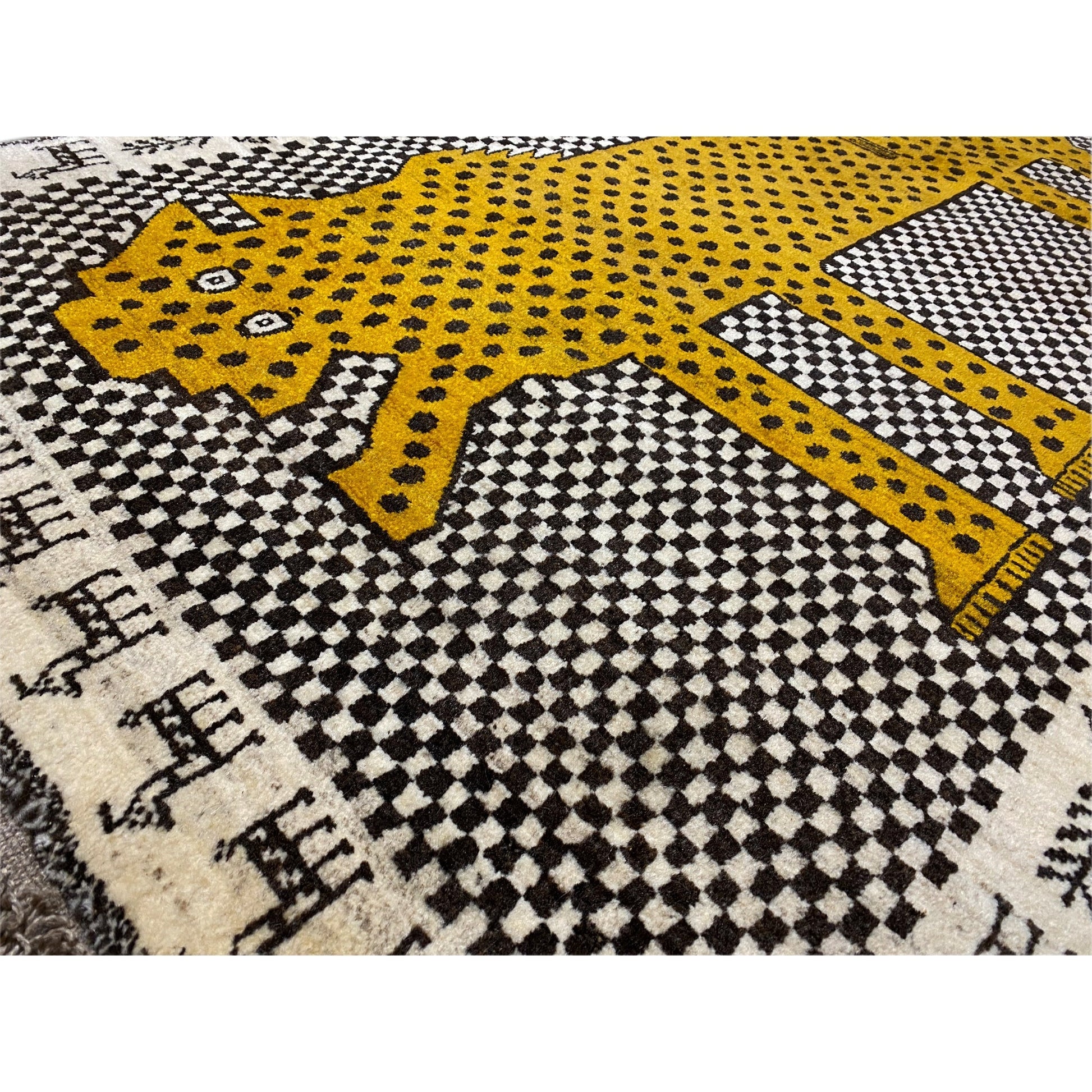 Gabbeh Teppich Leopard 182x108 cm - German Carpet Shop