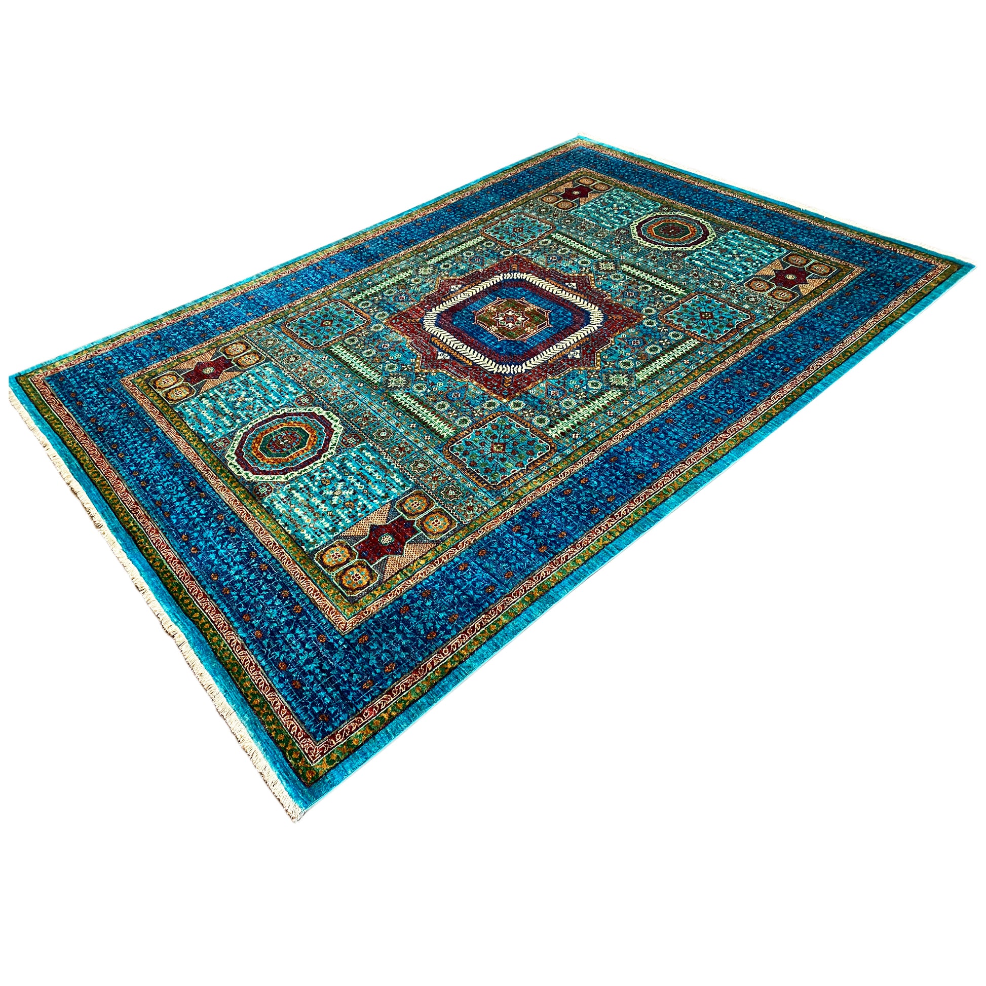 Handgeknüpfter Mamluk Teppich 302x212 cm - German Carpet Shop