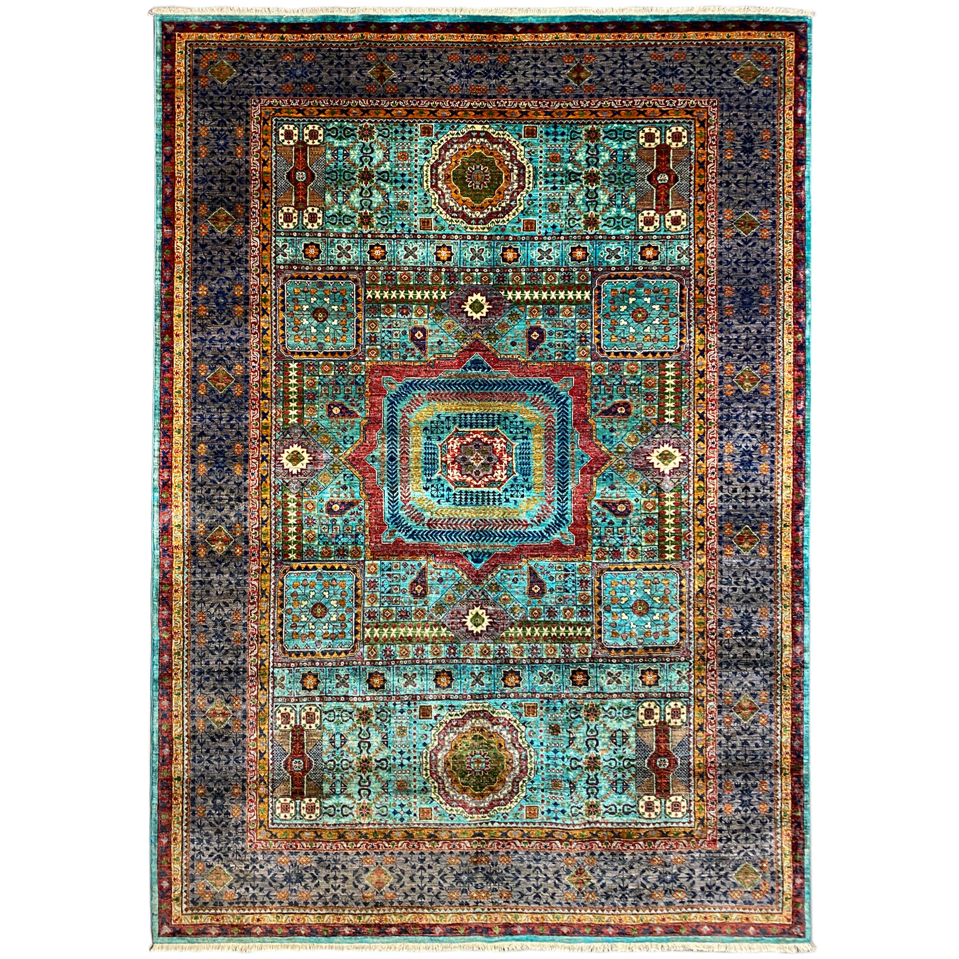 Handgeknüpfter Mamluk Teppich 303x221 cm - German Carpet Shop