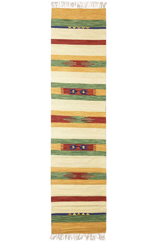 Moderner Kelim Läufer Teppich - Samak (80x300 cm) - German Carpet Shop