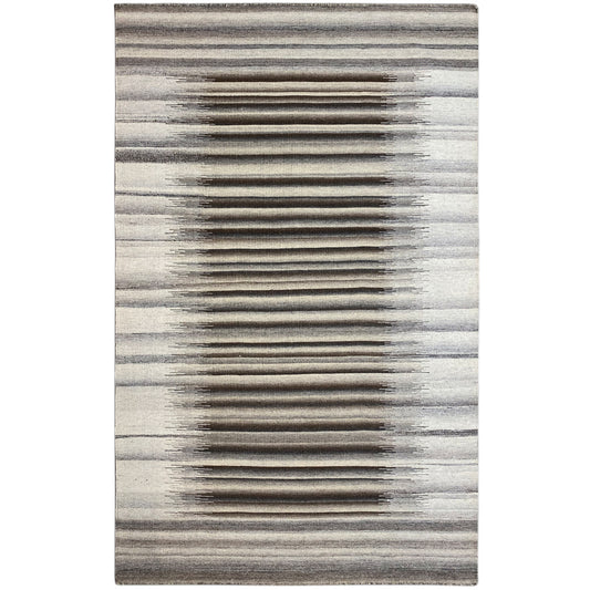 Moderner Grauer Kelim Dhurrie - 160x230 cm - German Carpet Shop