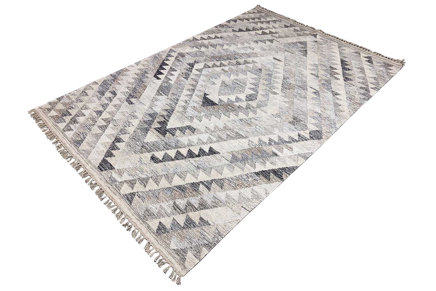 Moderne Kelim - Dhurrie - (237x155 cm) - German Carpet Shop