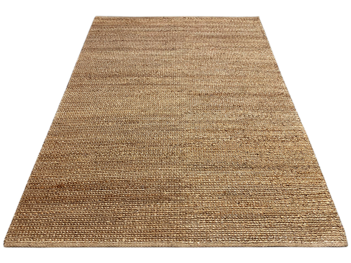 Soumakh Durry-Teppich 230x160 cm, beiger Flachwebteppich, gleichmäßige Webstruktur