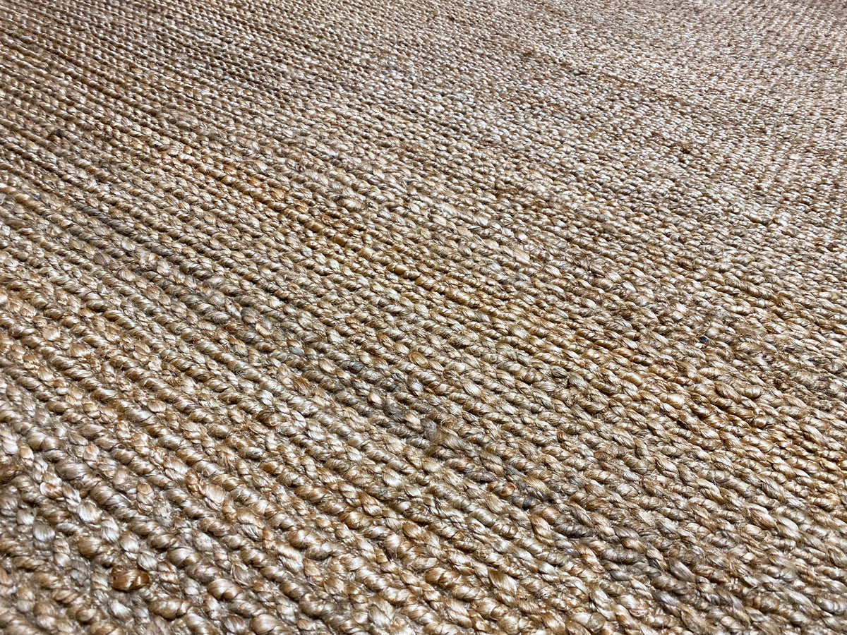 Soumakh Durry-Teppich 230x160 cm, Nahaufnahme der gewebten Oberfläche, beiger Melange-Look