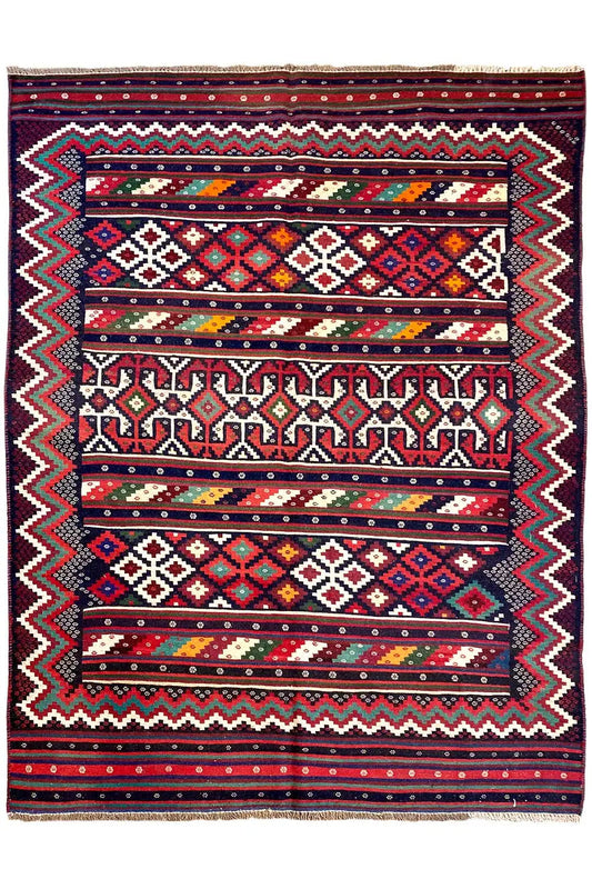 Kelim - Sirjan (239x158 cm) - German Carpet Shop