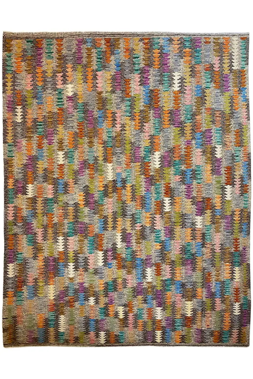 Kelim Afghan 8731 (296x202 cm) - Premium Kelim from German Carpet Shop - Just €349! Shop now at German Carpet Shop