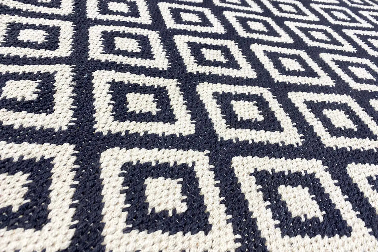 Moderne Kelim - Samak 04 Black - German Carpet Shop