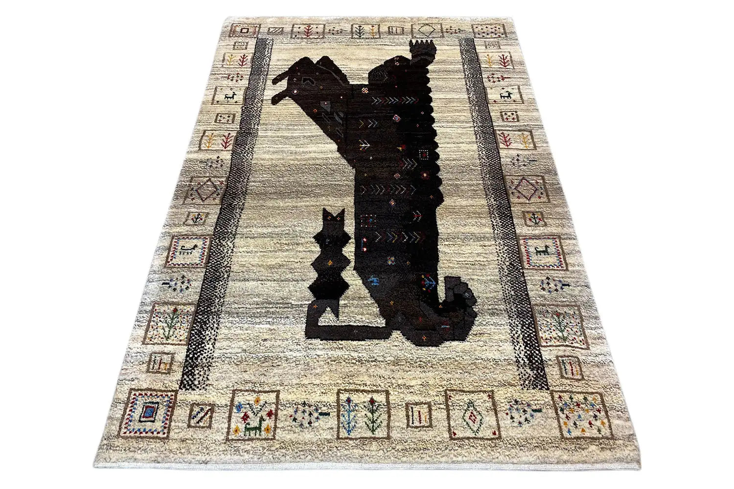 Löwen Gabbeh (154x108 cm) - German Carpet Shop