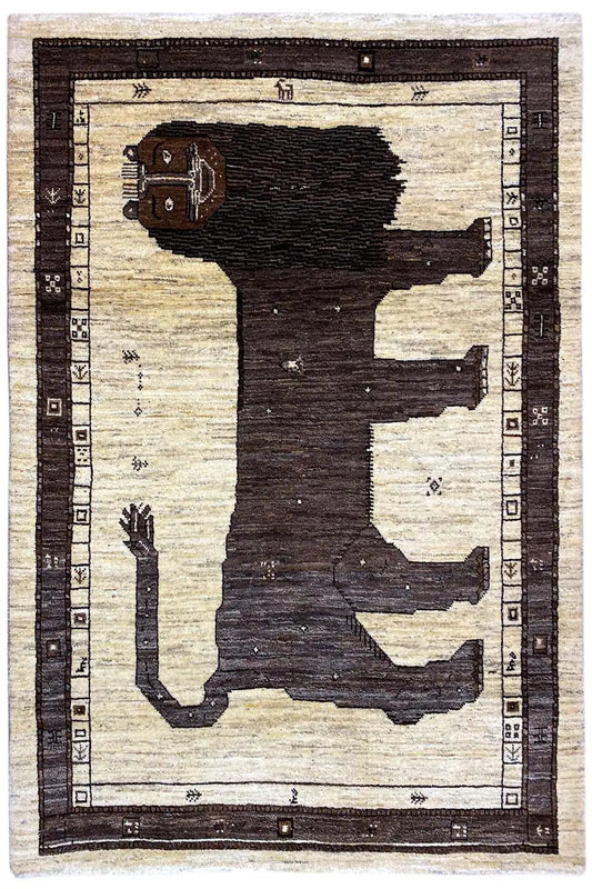 Löwen Gabbeh - 9701340 (184x122 cm) - German Carpet Shop