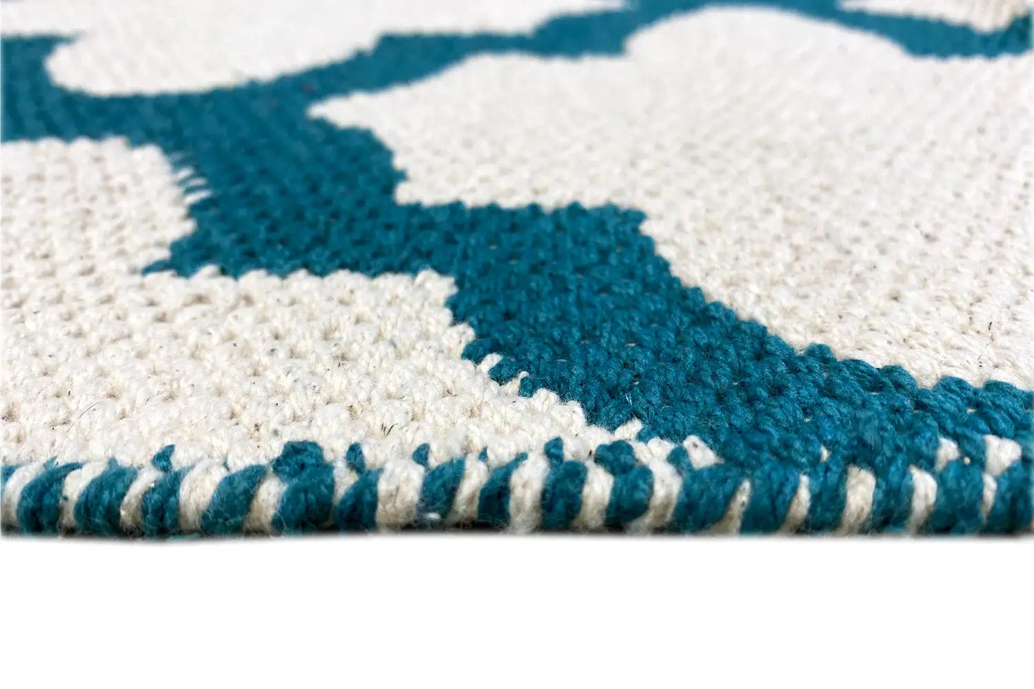 Moderner Kelim - Samak 03 Green - German Carpet Shop