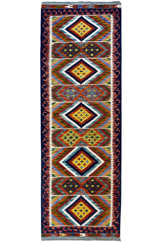 Kelim Afghan Läufer - (289x81cm) - German Carpet Shop