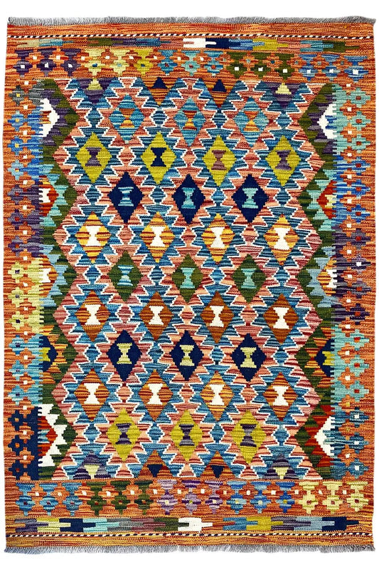 Kelim Afghan - (150x102cm) - German Carpet Shop