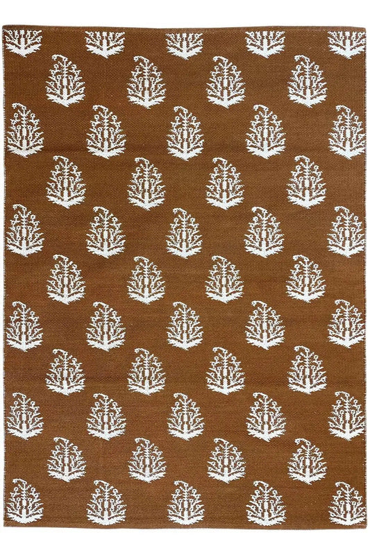 Moderne Kelim - Samak 06 Brown - German Carpet Shop