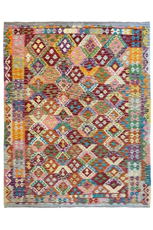 Kelim Afghan - 28158 (237x178 cm) - Premium Kelim from German Carpet Shop - Just €249! Shop now at German Carpet Shop