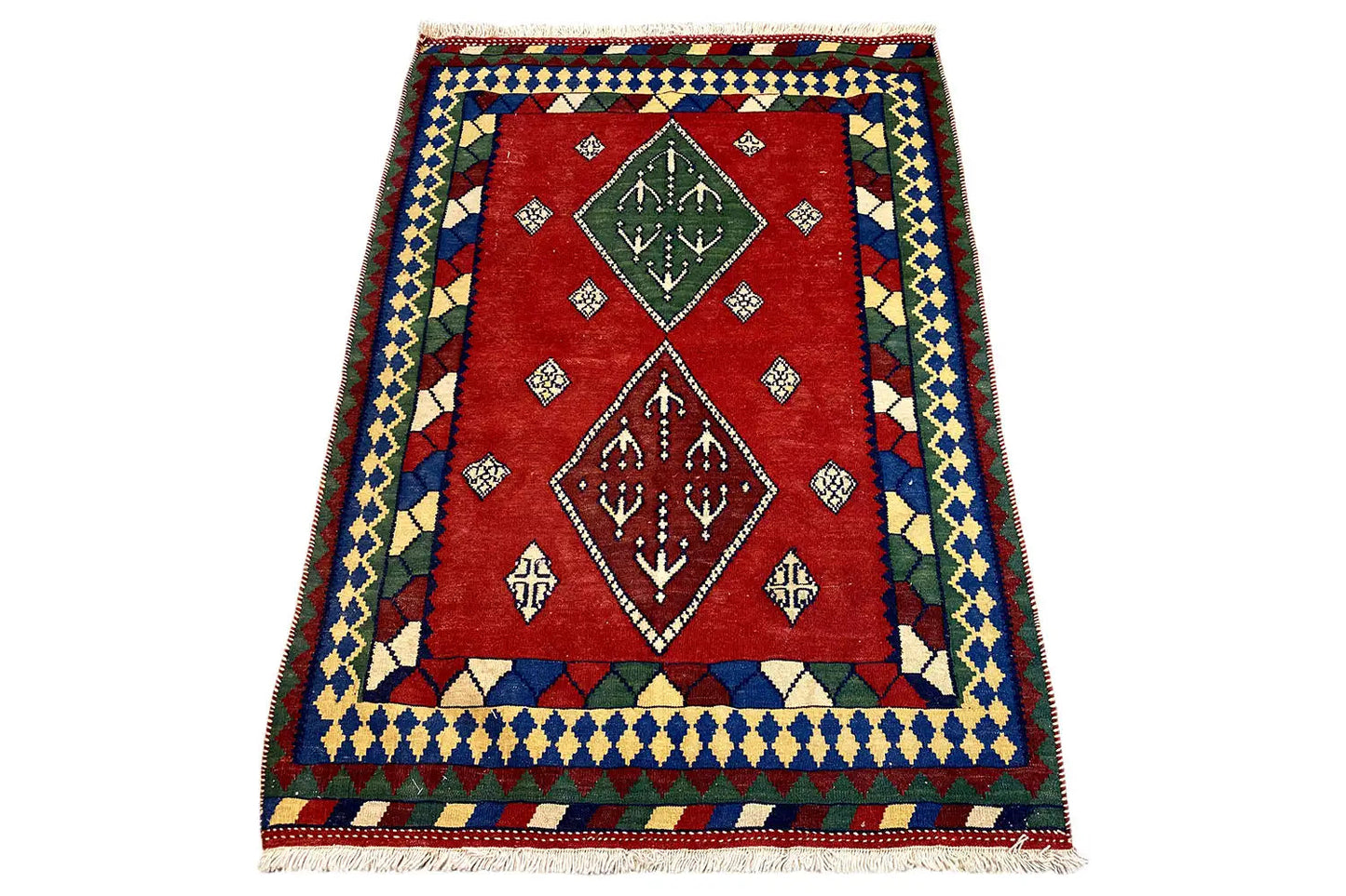 Kilim Qashqai - Multicolor (150x110 cm) - German Carpet Shop