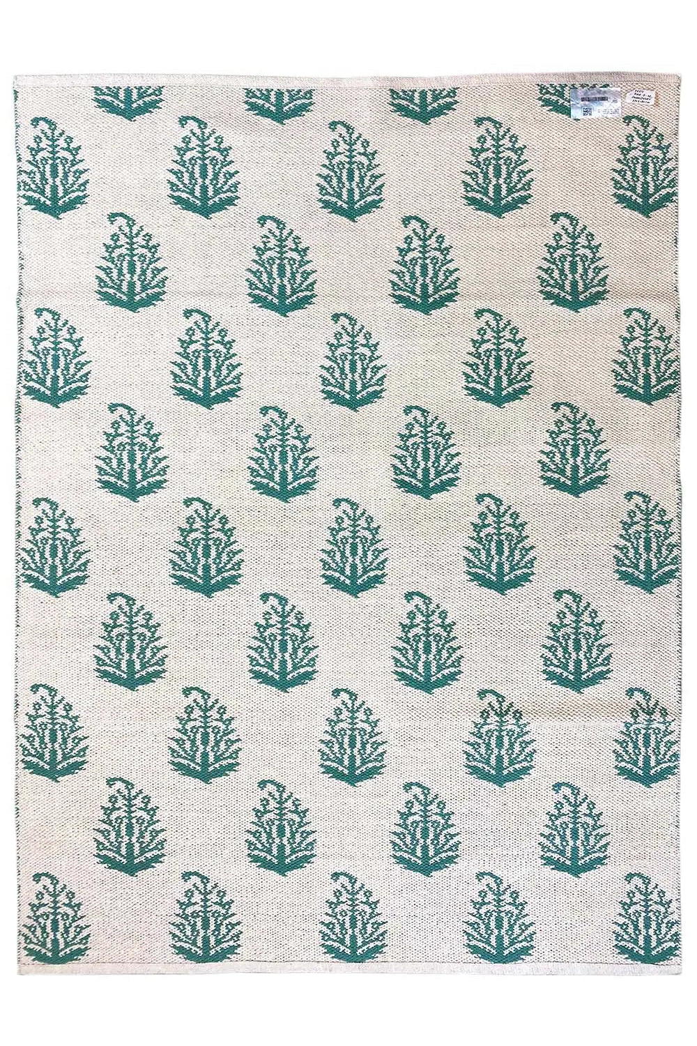 Moderne Kelim - Samak 06 Green - German Carpet Shop