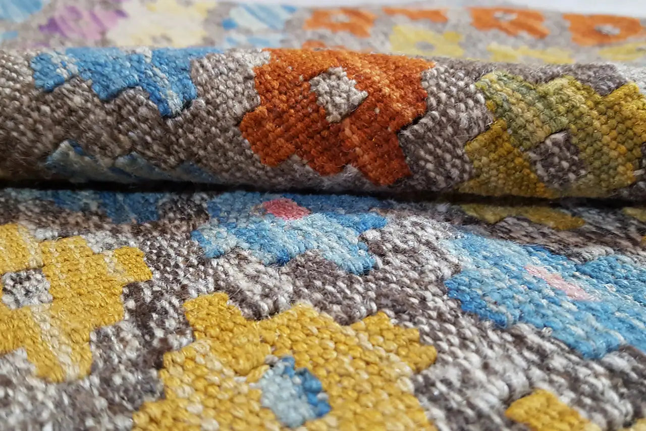 Kelim Afghan 8712 (293x211 cm) - Premium Kelim from German Carpet Shop - Just €349! Shop now at German Carpet Shop