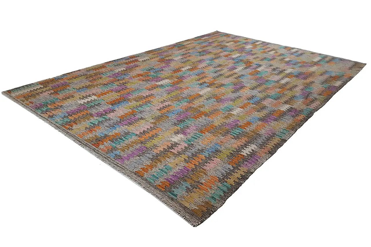 Kelim Afghan 8731 (296x202 cm) - Premium Kelim from German Carpet Shop - Just €349! Shop now at German Carpet Shop