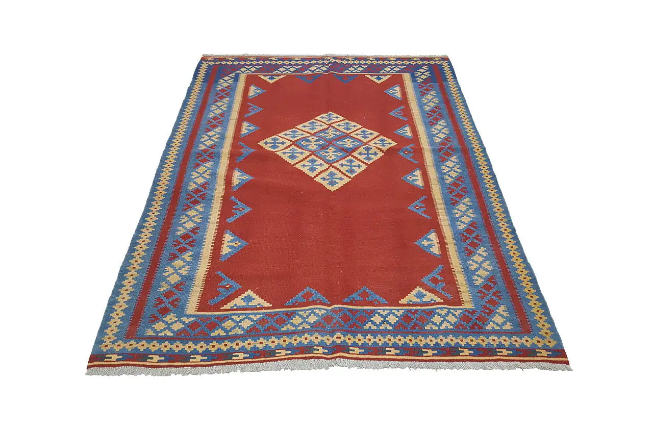 Kilim Qashqai - 802402 (217x155cm) - German Carpet Shop