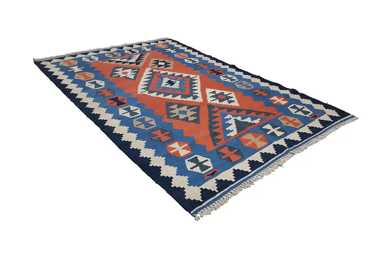Kilim Qashqai  - 802425 (181x120 cm) - Premium Kelim from German Carpet Shop - Just €199! Shop now at German Carpet Shop