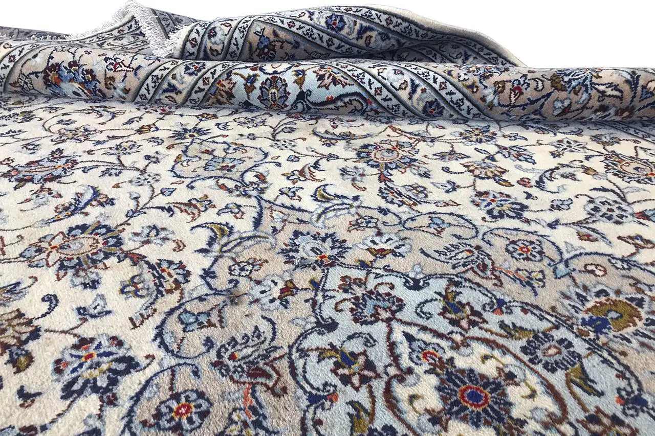 Keshan - Beige (349x242 cm) - German Carpet Shop