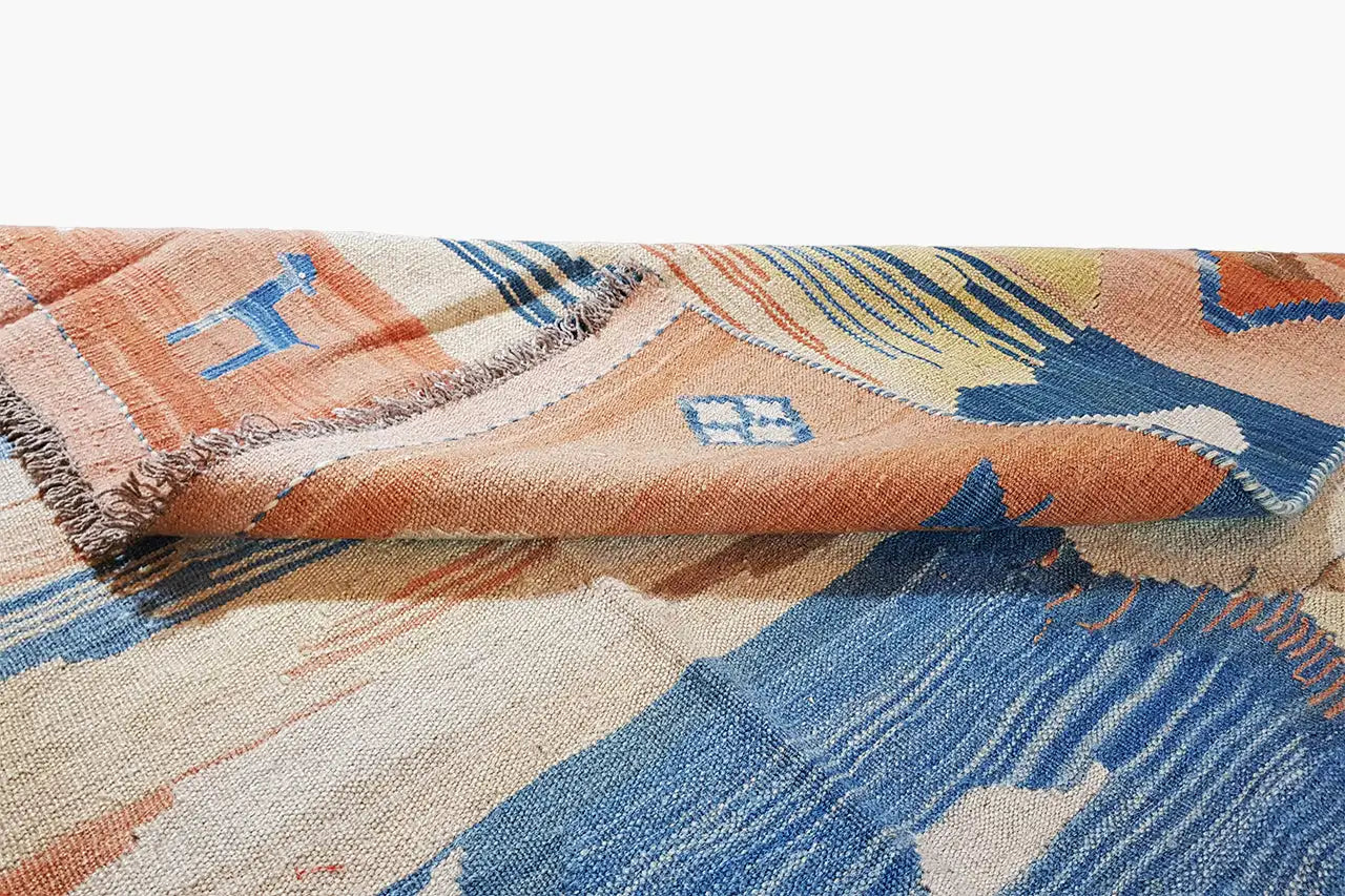 Kilim Qashqai - 804915 (214x146 cm) - Premium Kelim from German Carpet Shop - Just €439! Shop now at German Carpet Shop