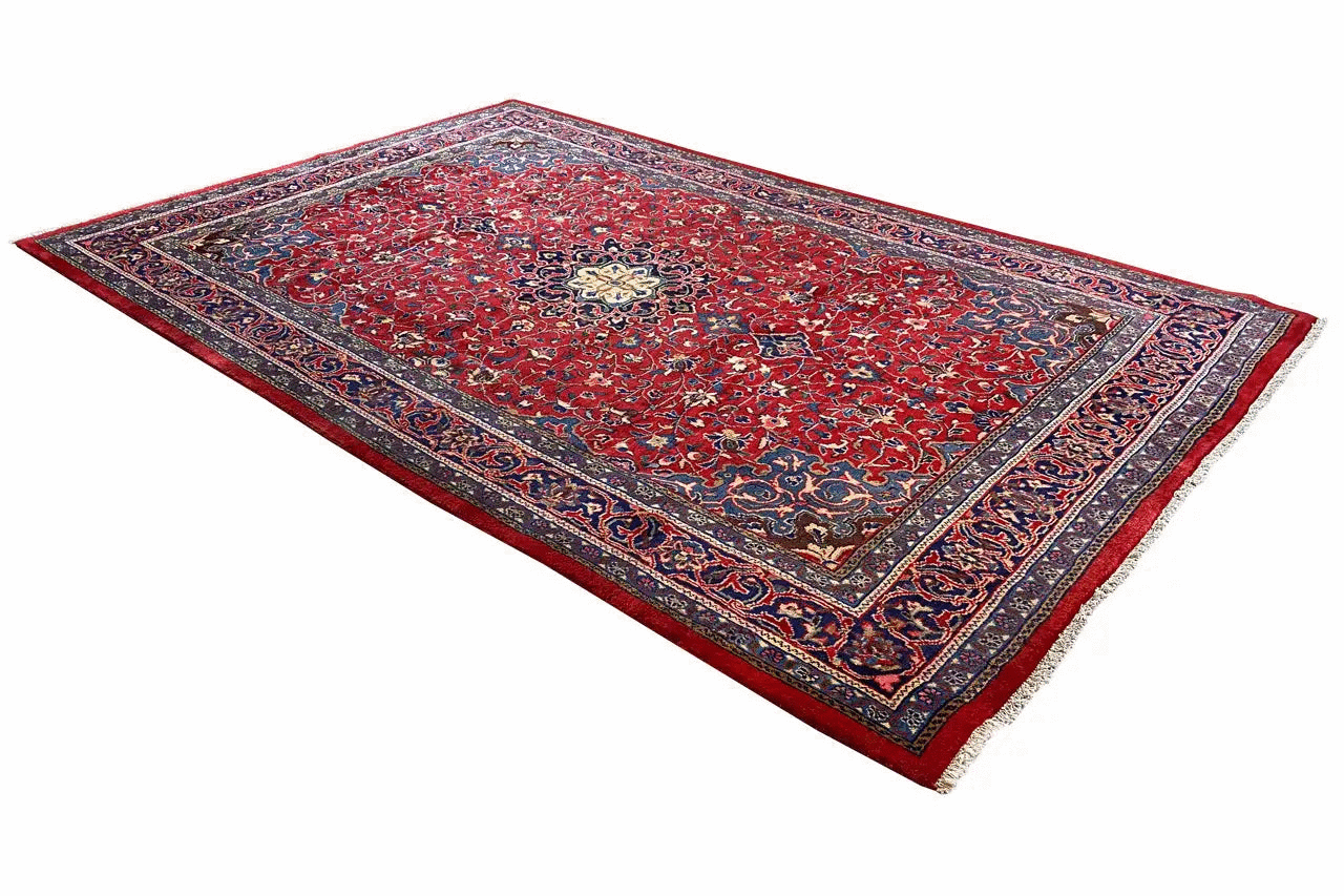 Keshan - Rot (330x212 cm) - German Carpet Shop