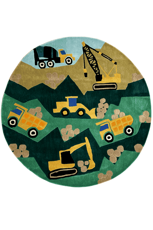 Kinder-Bagger Teppich, 150x150cm - German Carpet Shop