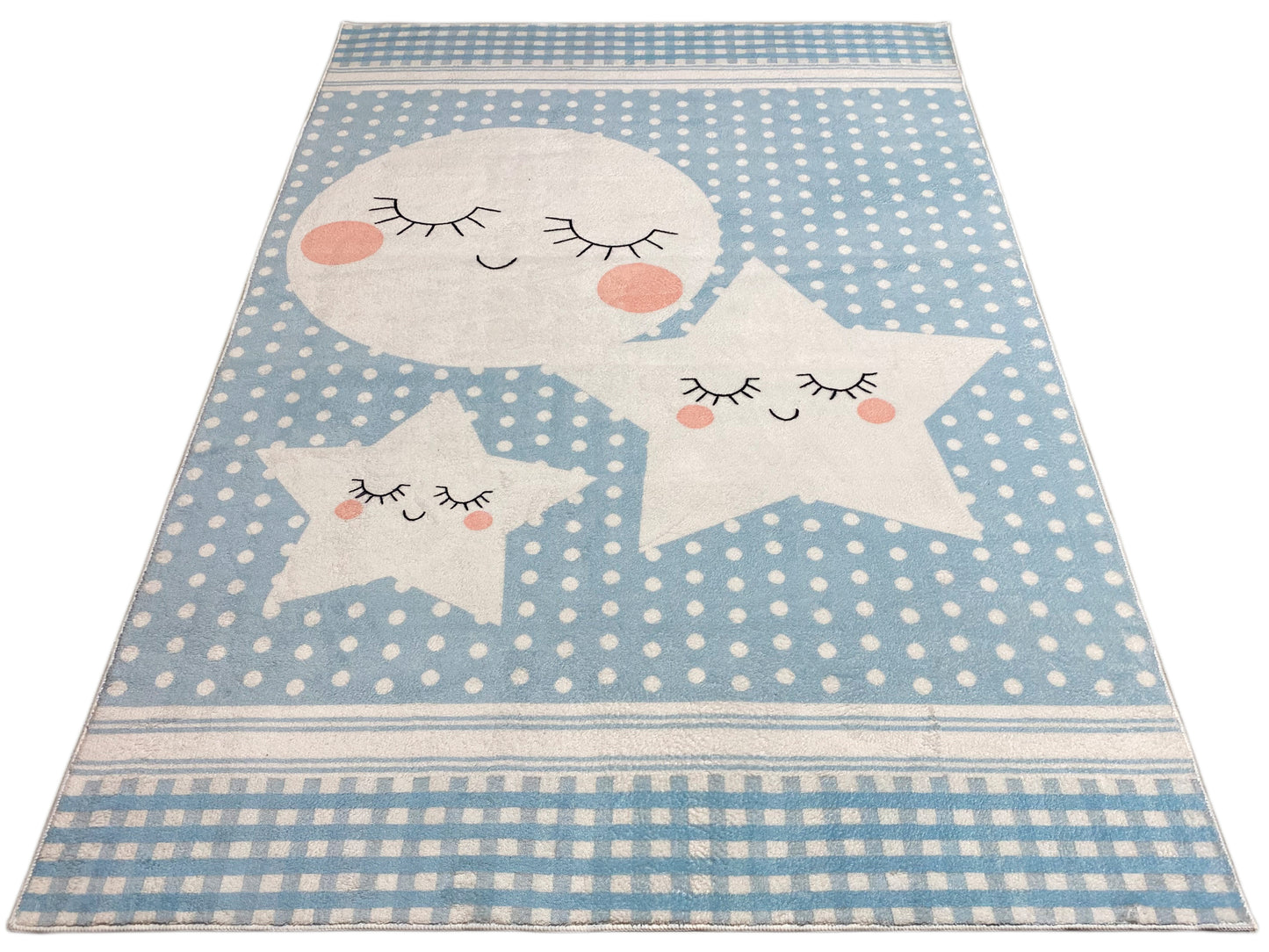 Kinderteppich „Sternenwelt“, Blau, 140x200 cm