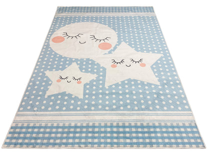 Kinderteppich „Sternenwelt“, Blau, 160x230 cm