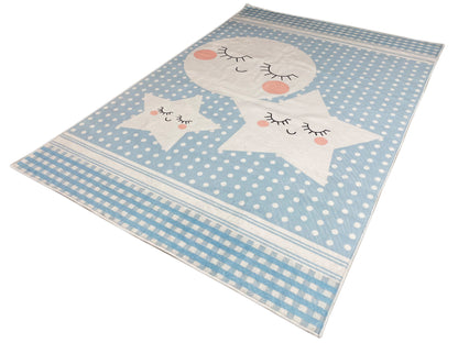 Kinderteppich „Sternenwelt“, Blau, 160x230 cm