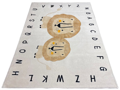 Kinderteppich „Löwe“, Beige, 140x200 cm