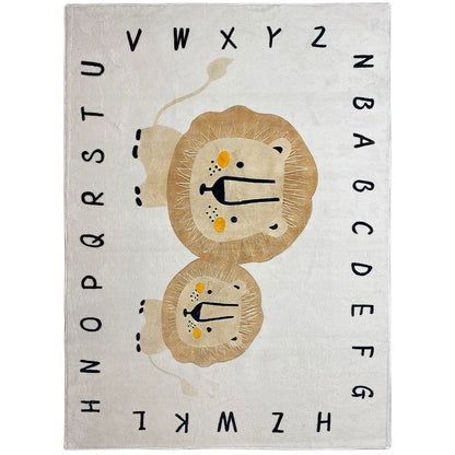 Kinderteppich „Löwe“, Beige, 140x200 cm