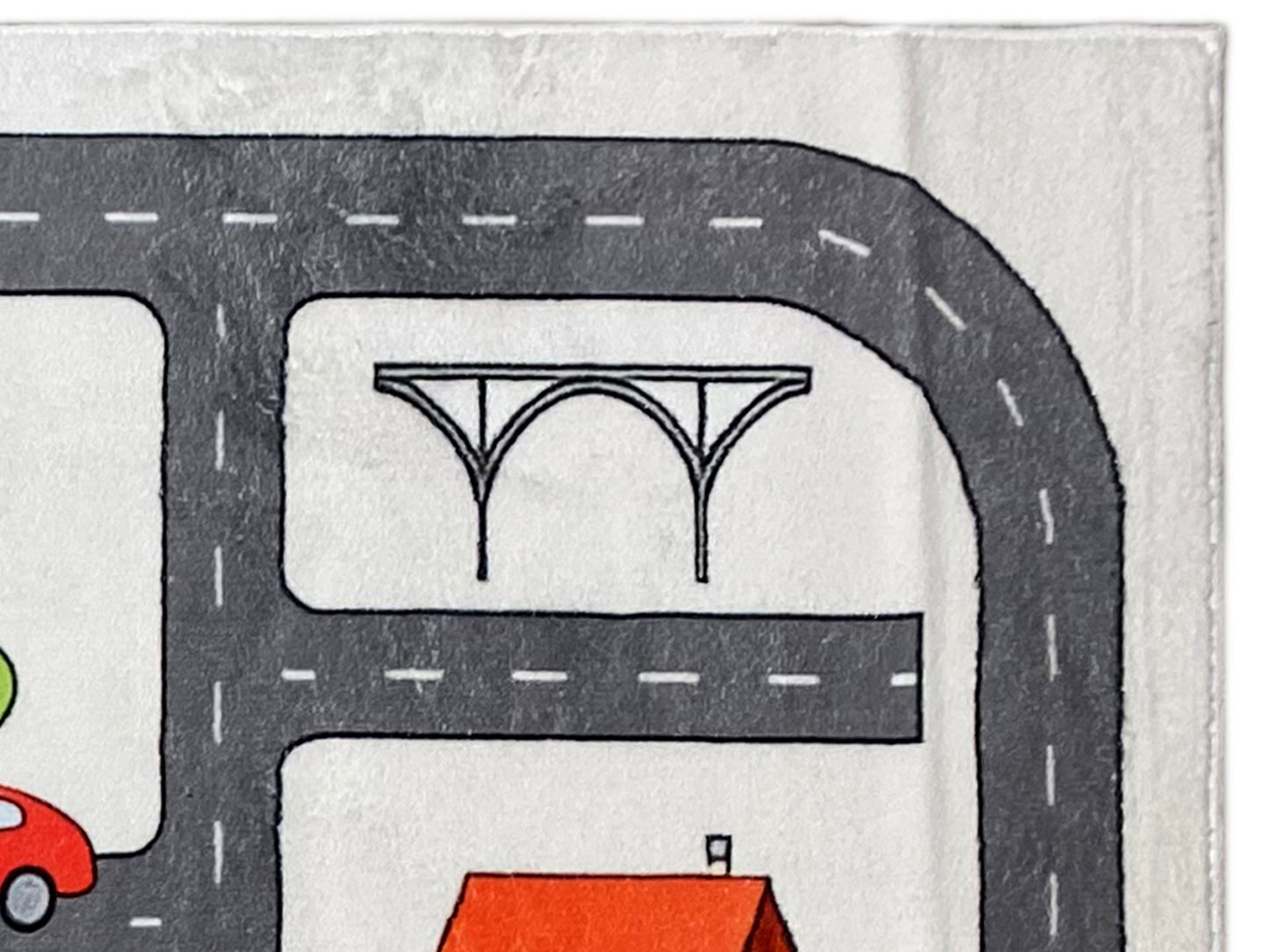 Kinderteppich „Straße“, grau, 140x200 cm