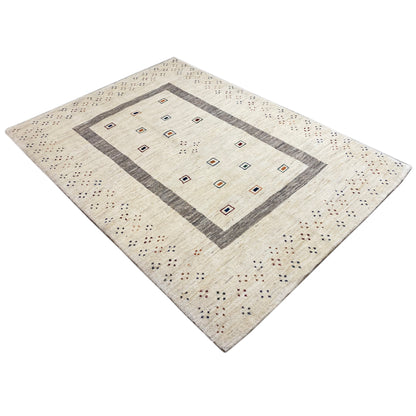 Gabbeh Teppich Beige 206x148 cm - German Carpet Shop