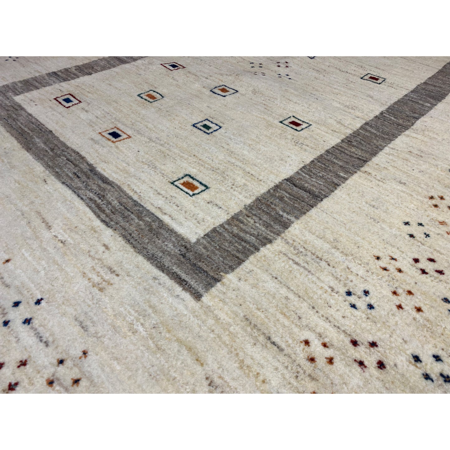 Gabbeh Teppich Beige 206x148 cm - German Carpet Shop