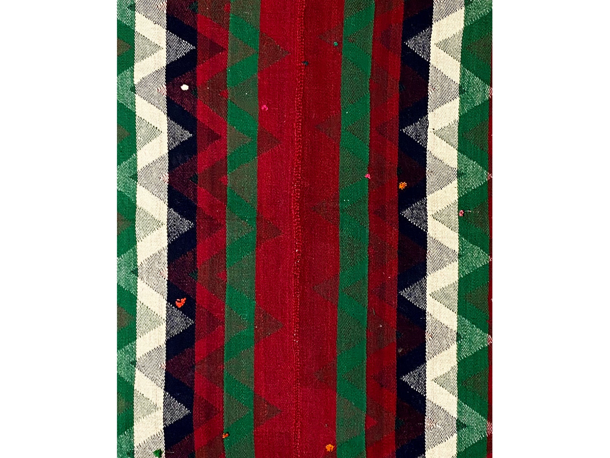 Esszimmer Jajim Teppich handgewebt in Multicolor mit traditionellen Mustern