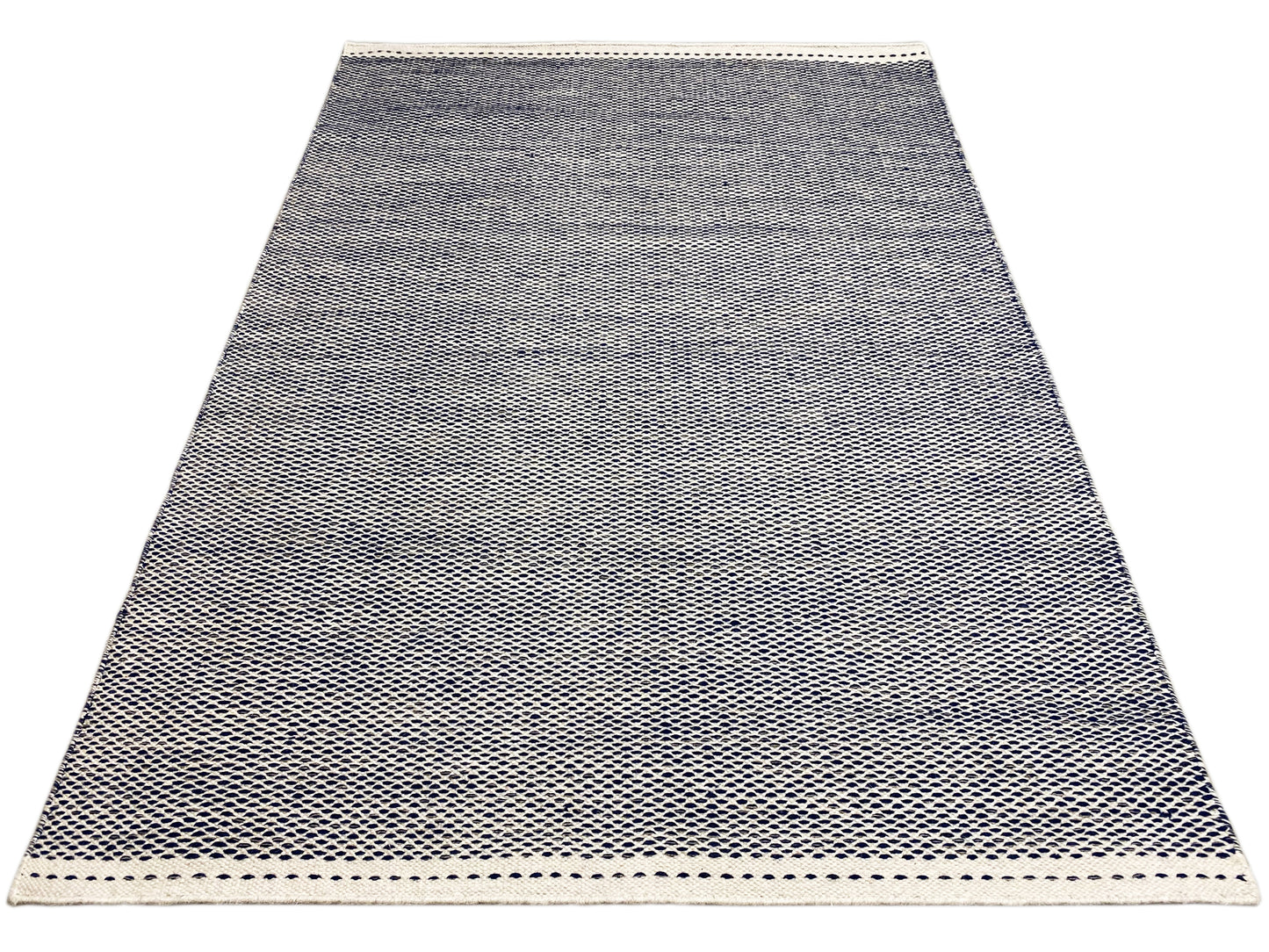 Marineblau Kelim Teppich - 160x230 cm