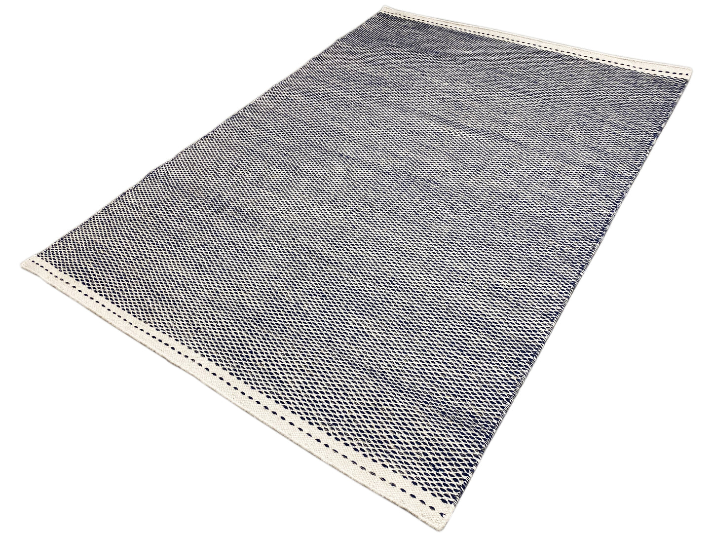Marineblau Kelim Teppich - 160x230 cm