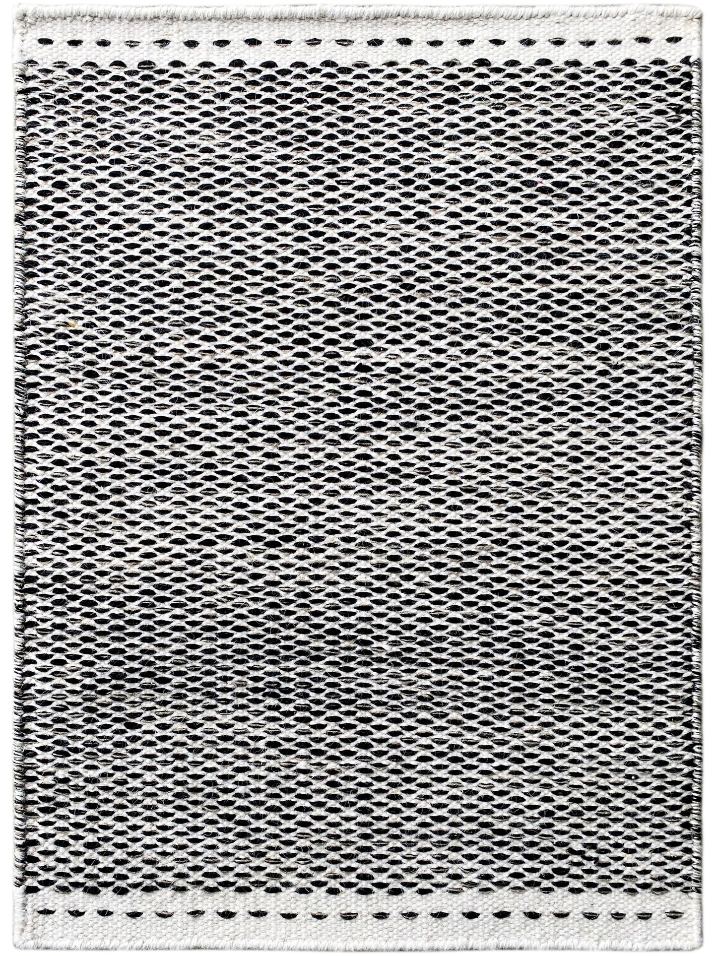Kelim Teppich Schwarz - 60x90 cm