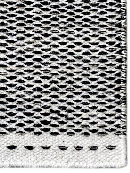 Kelim Teppich Schwarz - 60x90 cm