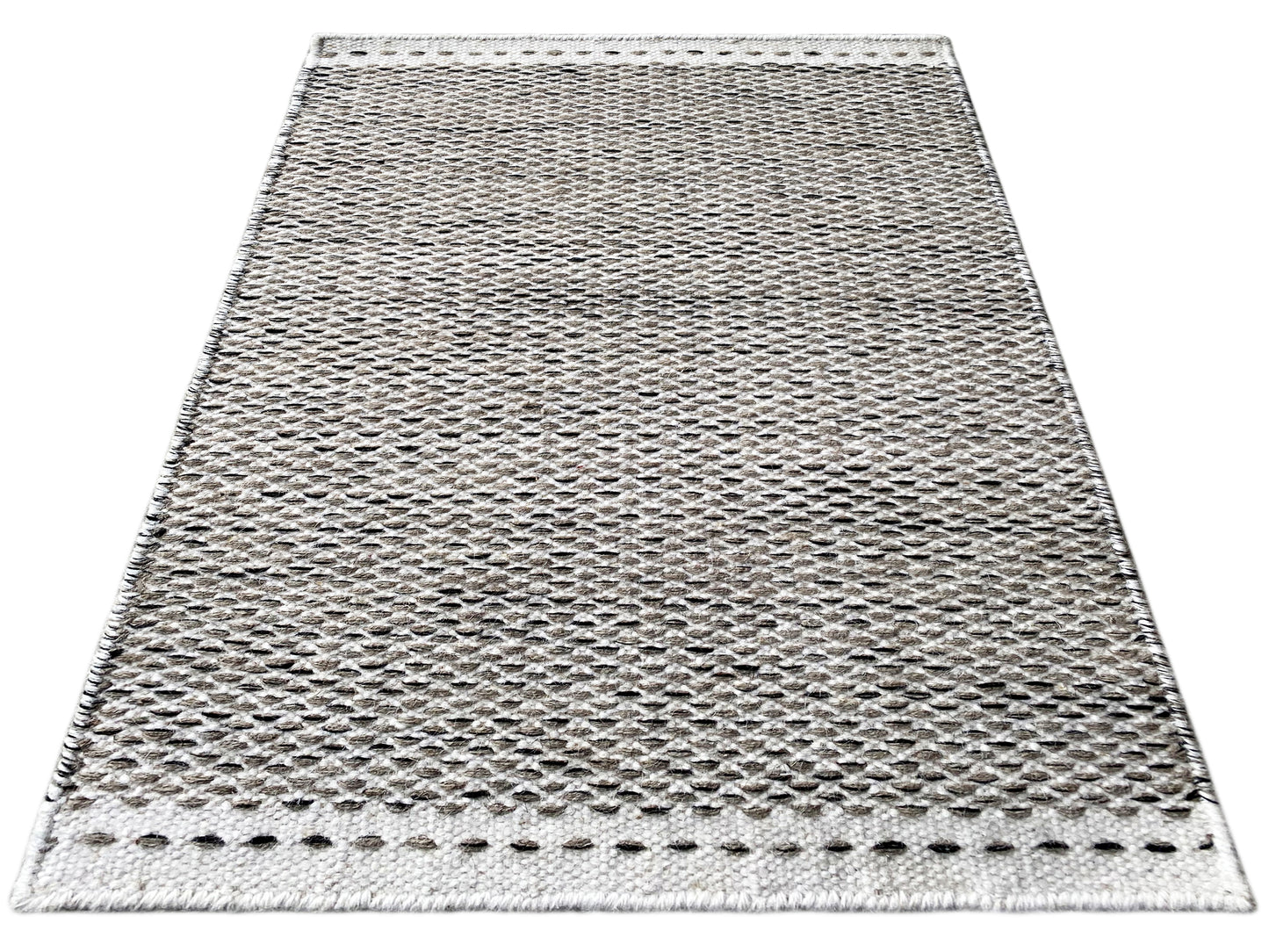 Kelim Teppich Grau- 60x90 cm